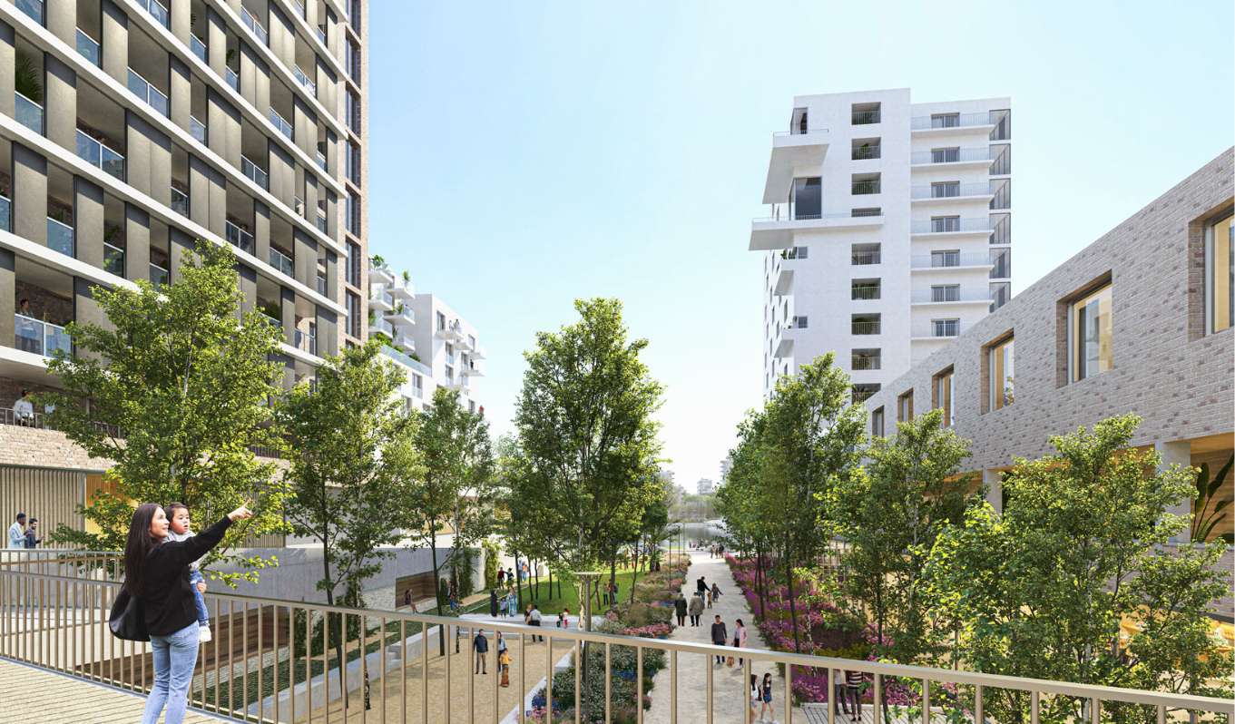 Quartier Seine-Gare-Vitry – Perspective – © EPA Orsa/Germe&Jam/Lotoarchilab